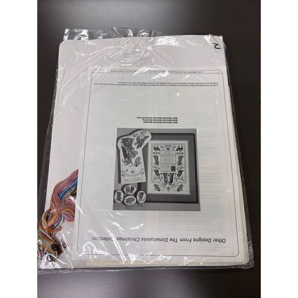 Dimensions “Blessed Nativity Sampler Sealed Vintage 1988 Rare - Picture 5 of 5